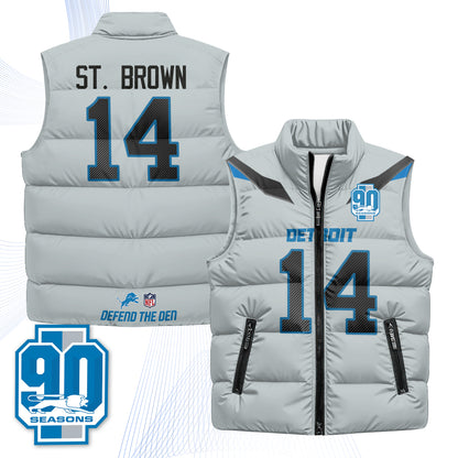 DET Xmas 2026 Rivalries Puffer Vest - Printed