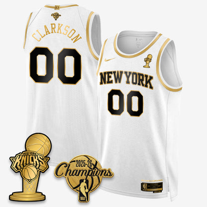 NYK 2026 NBA Champions Gold Edition Vapor Jersey - Stitched