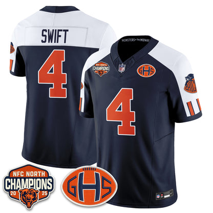 Chicago Bears 2026 Rivalries Split Edition Vapor Jersey - Stitched