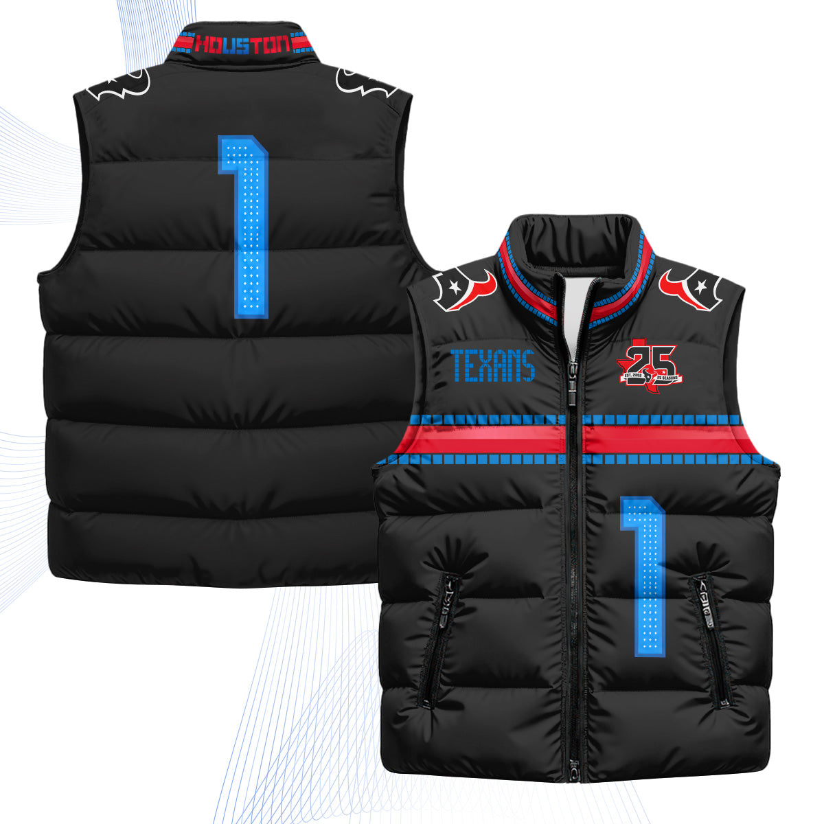 HOU 2026 Rivalries Puffer Vest - Printed