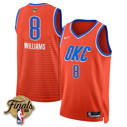 OKC 2026 NBA Western Conference Champions Vapor Jersey V2- Stitched