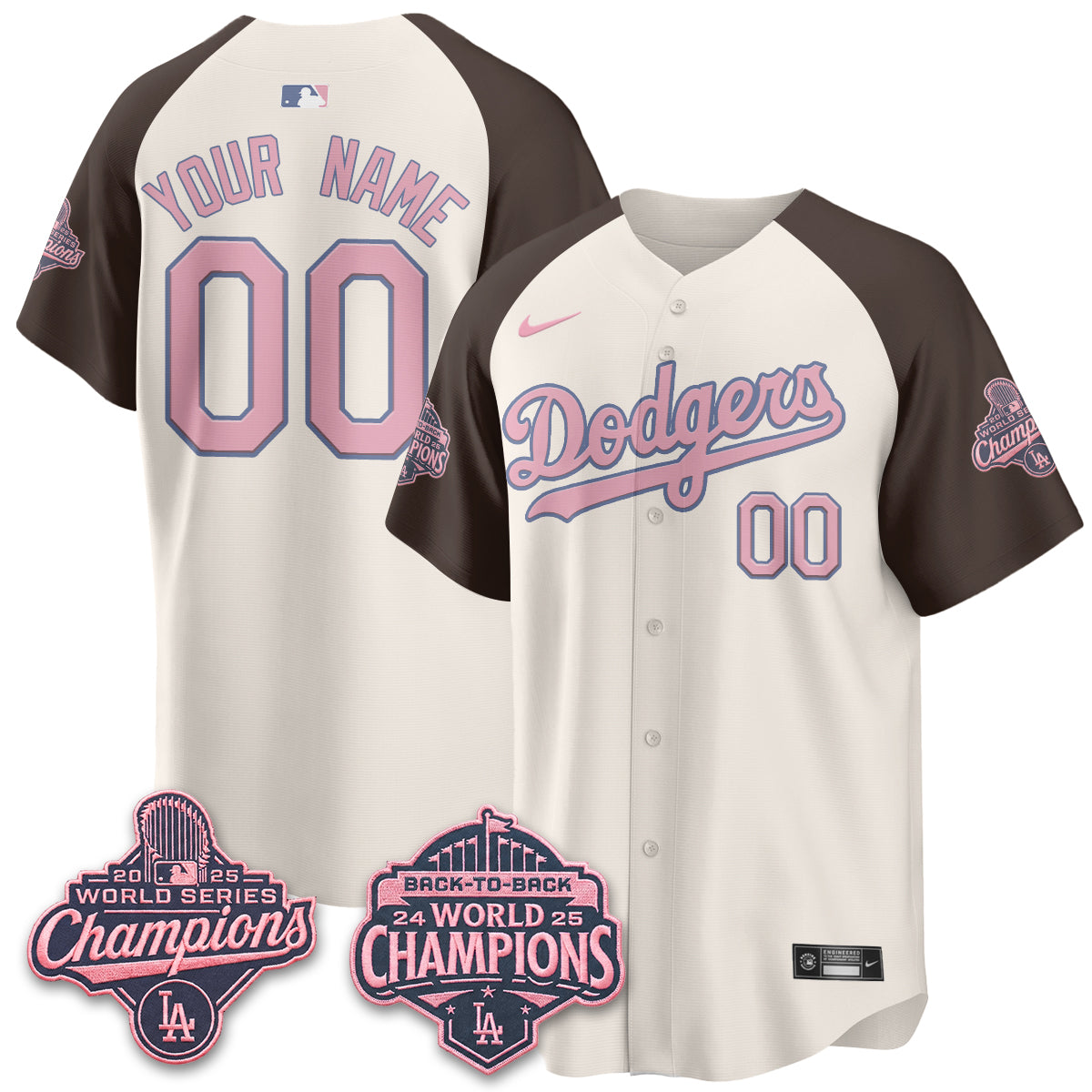 Los Angeles Dodgers Blinky Style Vapor Custom Jersey - Stitched
