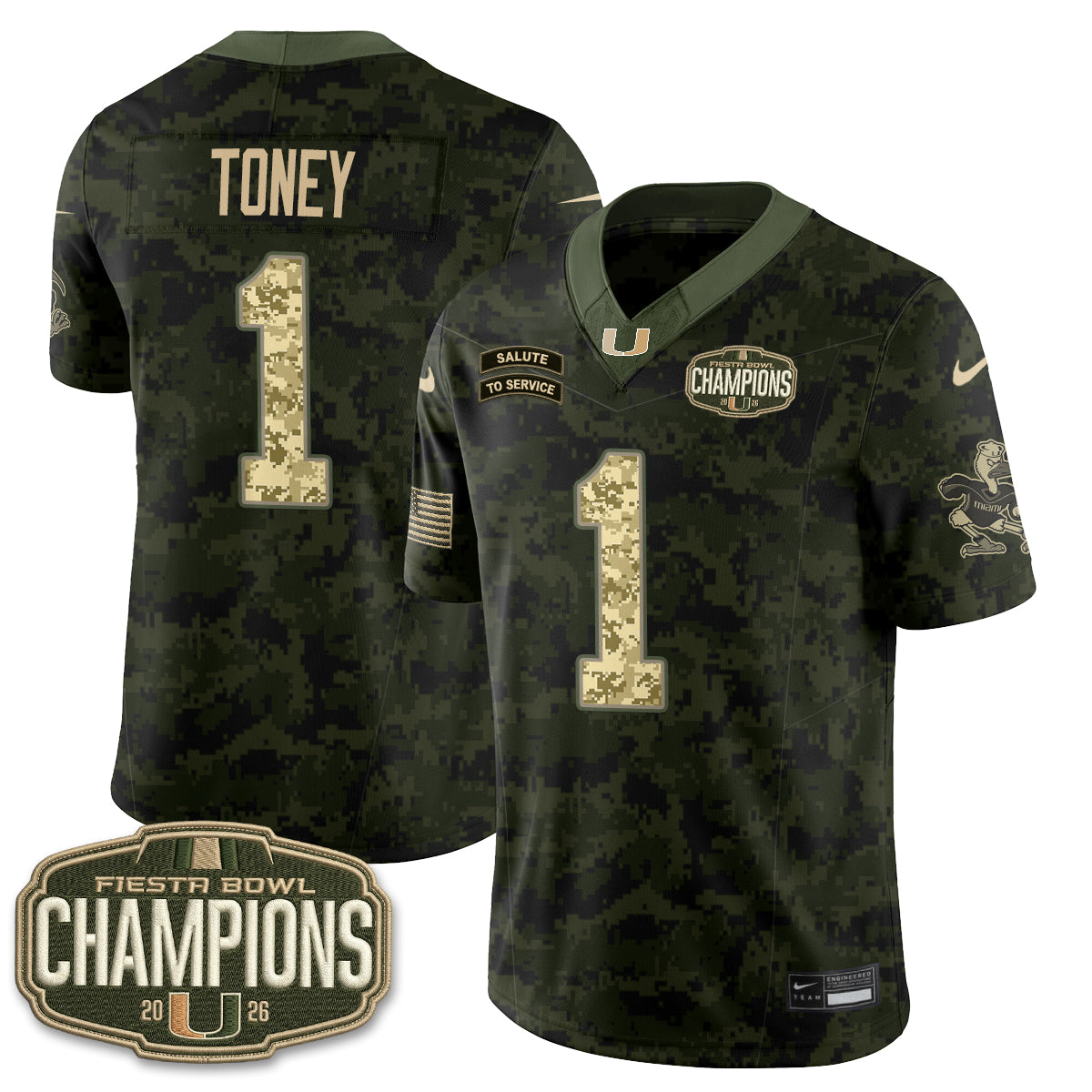 MIA 2026 Salute to Service Vapor Jersey - Stitched