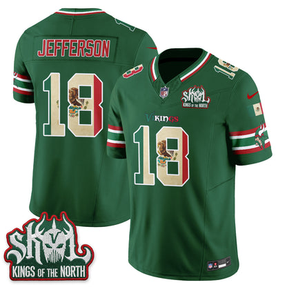 Minnesota Vikings Mexico Edition Vapor Jersey - Stitched