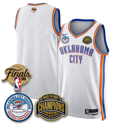 OKC 2026 NBA Western Conference Champions Vapor Jersey - Stitched