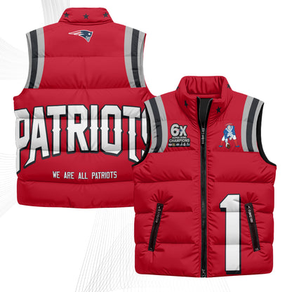 NE Rivalries Puffer Vest - Printed