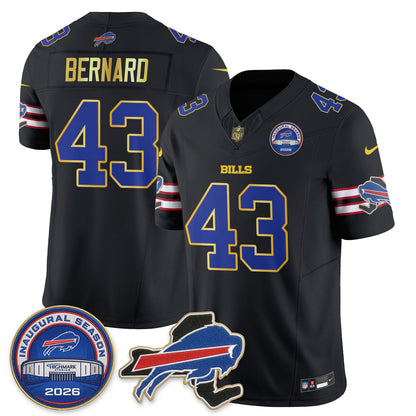 Buffalo Bills 2026 Gold Trim Edition Vapor Jersey - Stitched