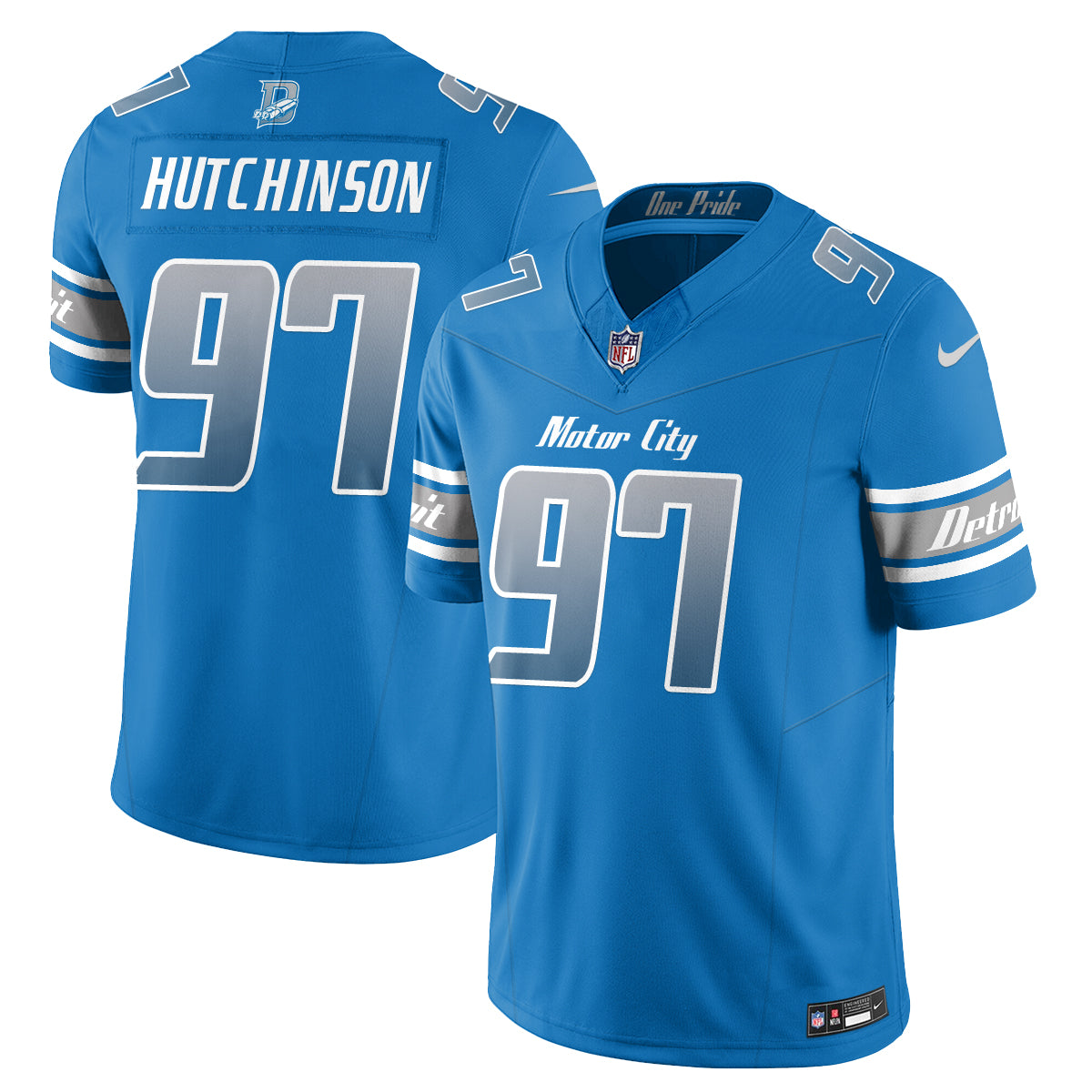 Detroit Lions Fangear Edition Vapor Jersey - Stitched