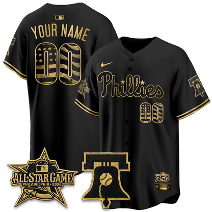 PHI Fourth of July USA Vapor Custom Limited Jersey - Stitched