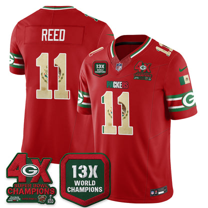 Green Bay Packers Mexico Edition Vapor Jersey - Stitched