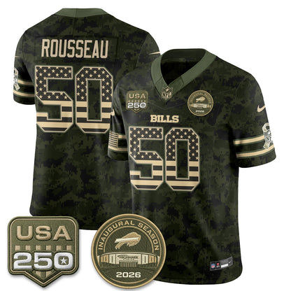 BUF 2026 Salute to Service Edition Vapor Jersey - Stitched