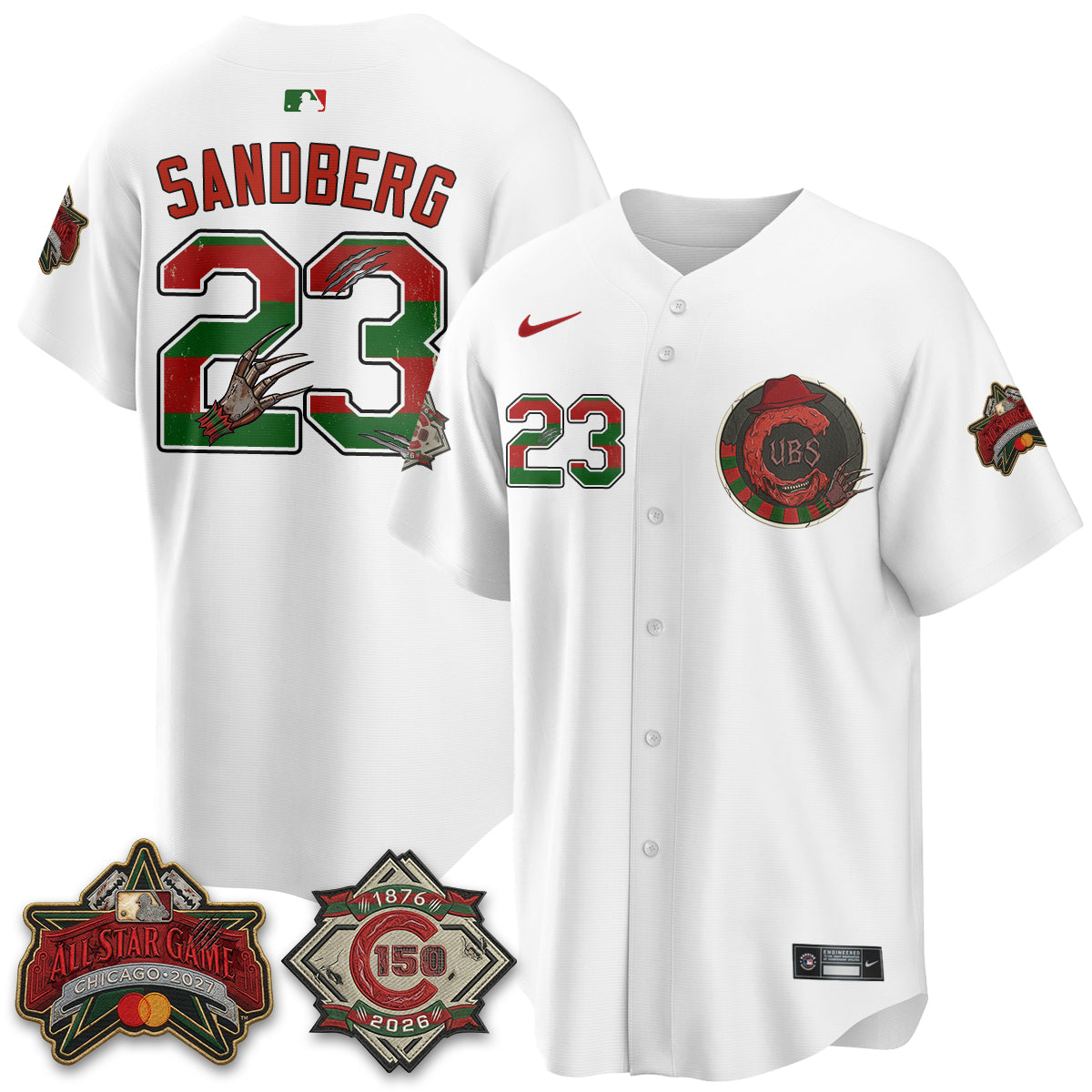 CHC A Nightmare on Wrigley Field Edition Vapor Jersey - Stitched