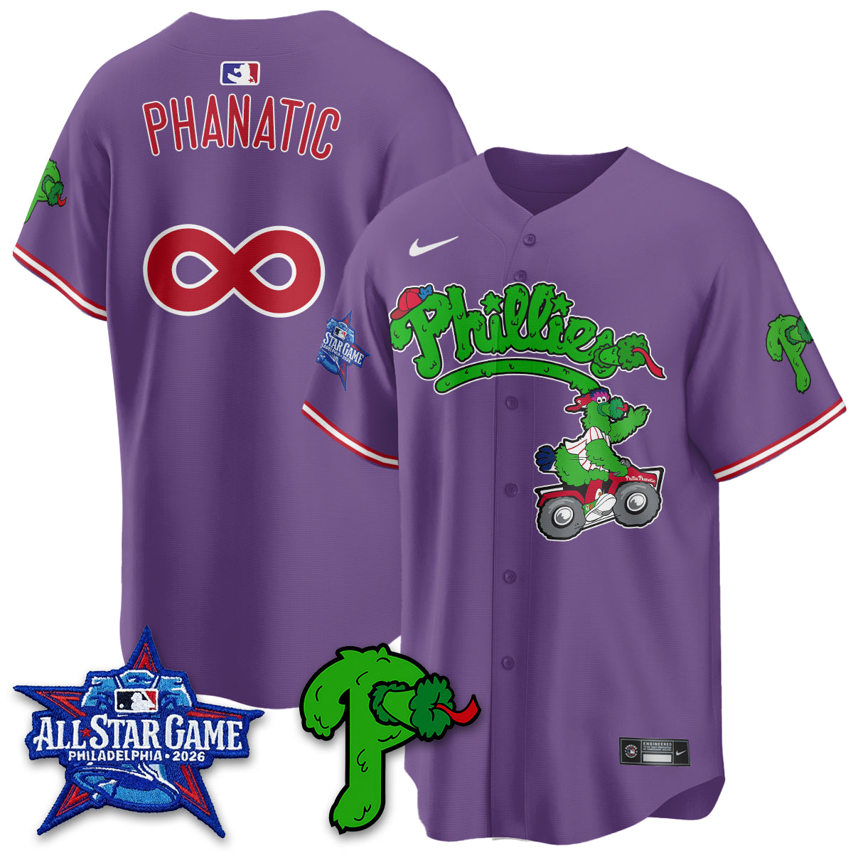Philadelphia Phillies Phanatic Vapor Limited Jersey V2- Stitched