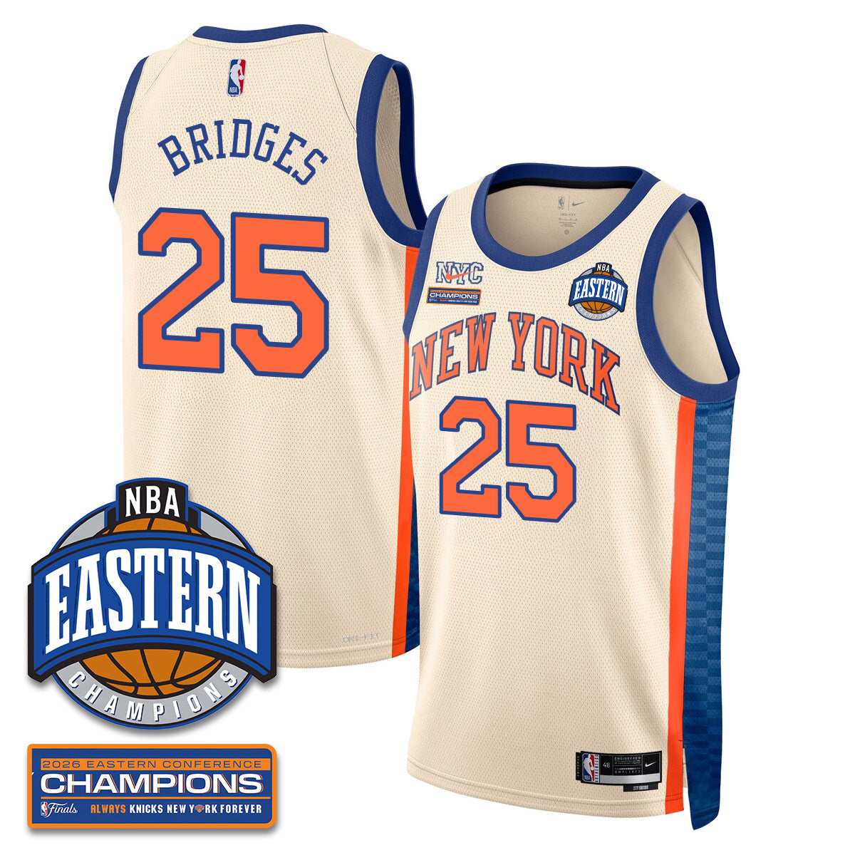 NYK 2026 NBA Eastern Conference Champions City Connect Jersey - Stitched