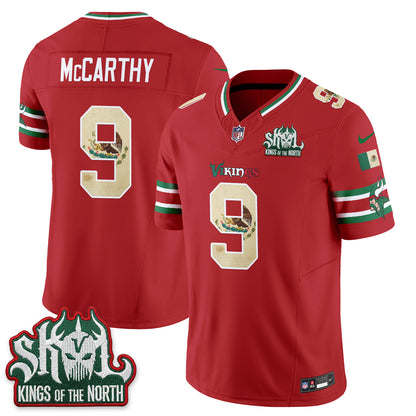 Minnesota Vikings Mexico Edition Vapor Jersey - Stitched