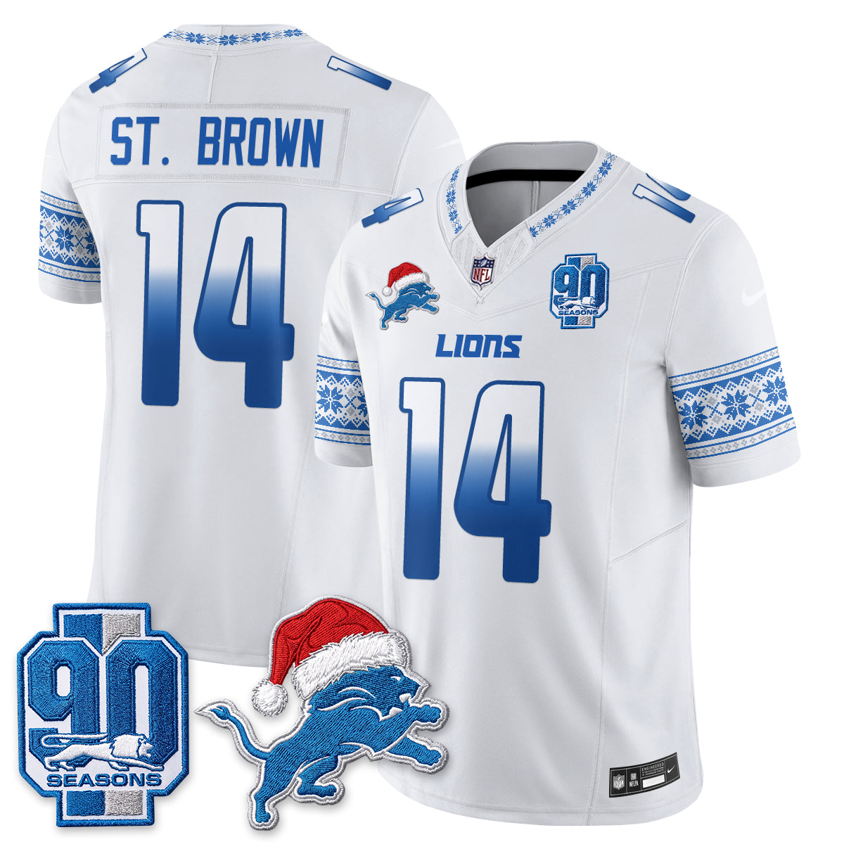 DET Xmas Edition Vapor Jersey - Stitched