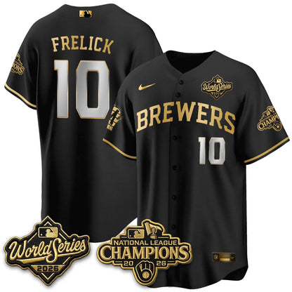 MIL W.S 26 & 2026 NL Champions Navy Jersey - Stitched