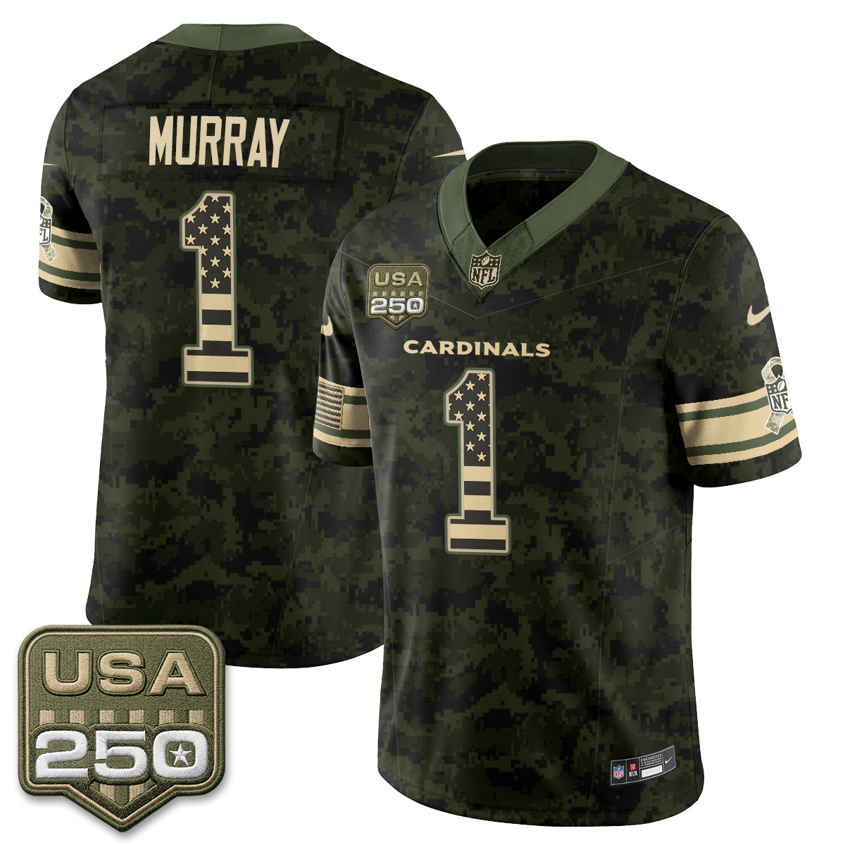 ARI 2026 Salute to Service Vapor Jersey - Stitched