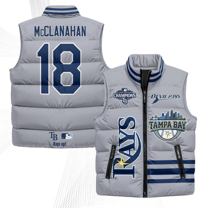 TB "Devil Rays" Puffer Vest - Printed