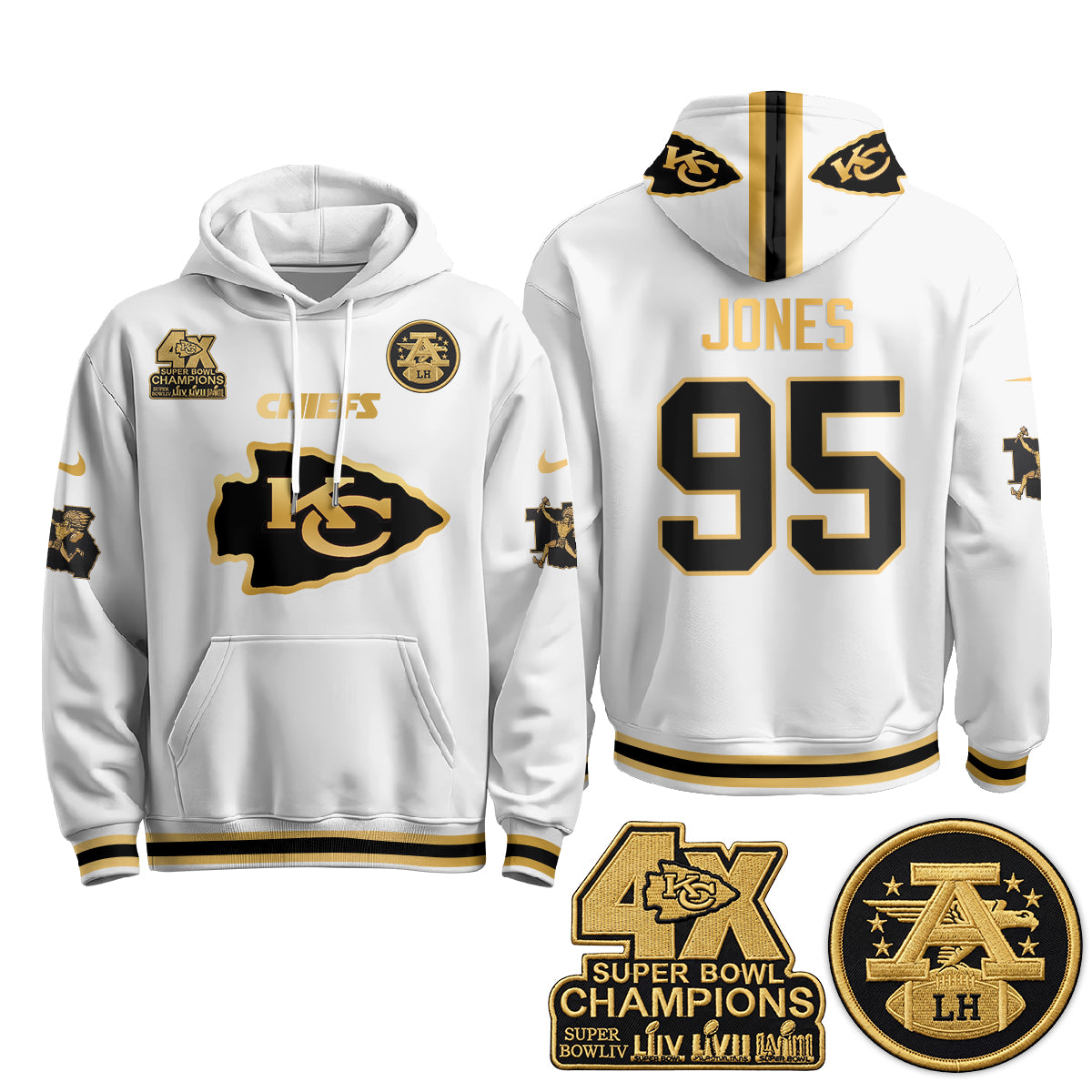 KC 4X Champs Gold Edition Hoodie - Stitched