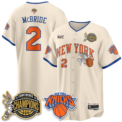 New York Knicks 2026 NBA Finals x Bunny Vapor Jersey V2- Stitched