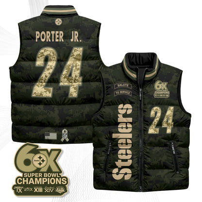 PIT 2026 Salute to Service Puffer Vest - Printed