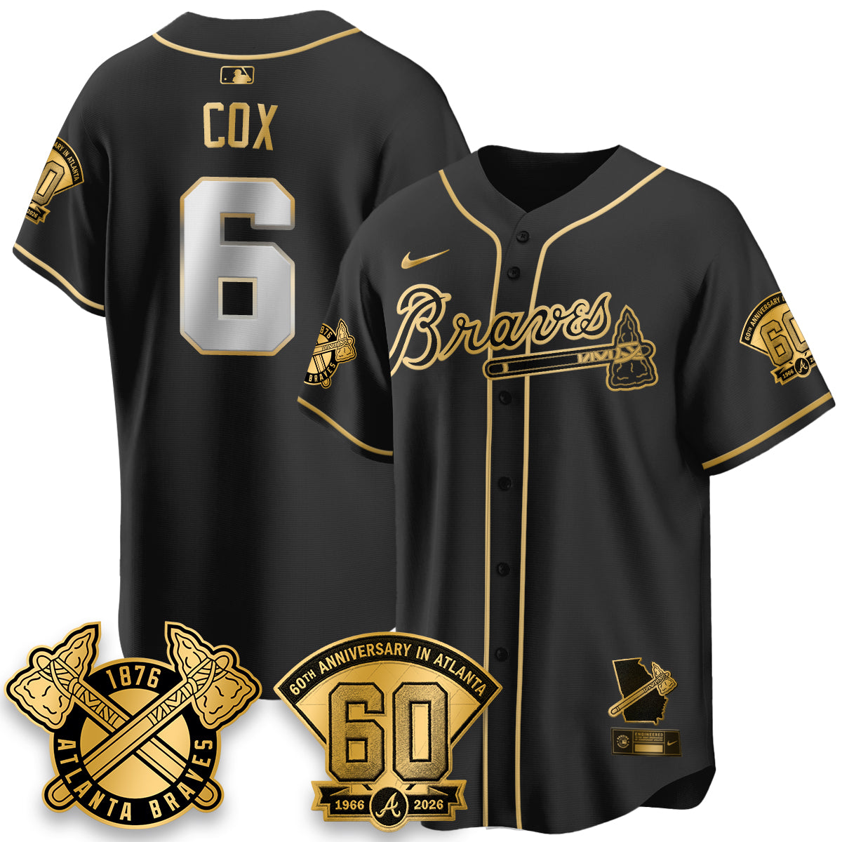 ATL 60th Anniversary Special Edition Vapor Limited Jersey - All Stitched