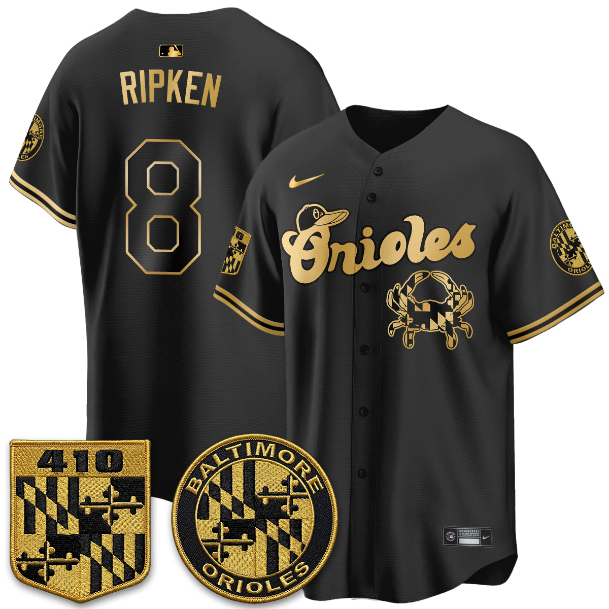 Baltimore Orioles Maryland Flag Vapor Limited Jersey - Stitched