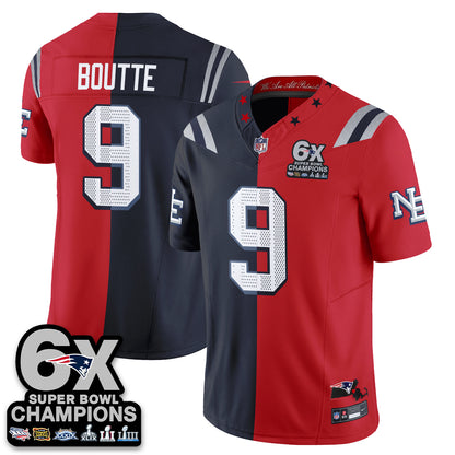 New England Patriots Rivalries Split Edition Vapor Jersey - Stitched