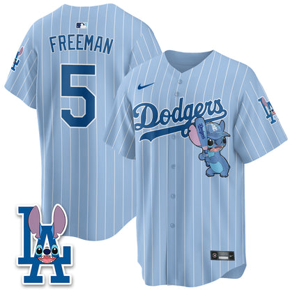 Los Angeles Dodgers x Blue Alien Edition Vapor Jersey - Stitched
