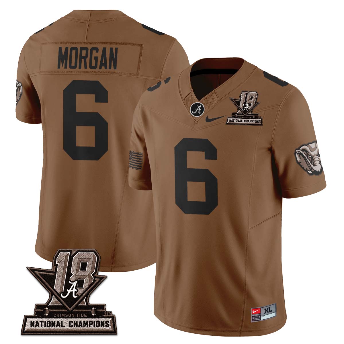 Alabama Crimson Tide 2026 Military Appreciation Vapor Jersey - Stitched
