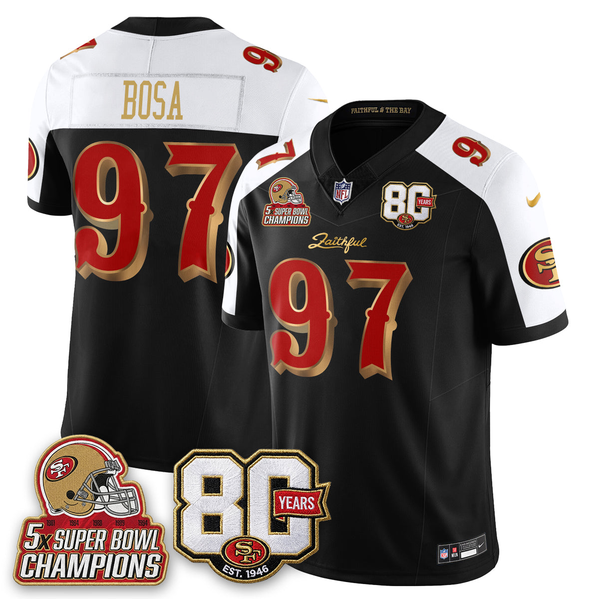 SF 80 Years & 5X Champs Rivalries Edition - Stitched (2)