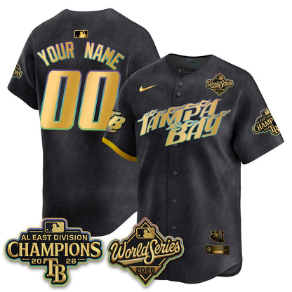 TB 2026 AL Champions Gold Edition Custom Vapor Jersey - Stitched