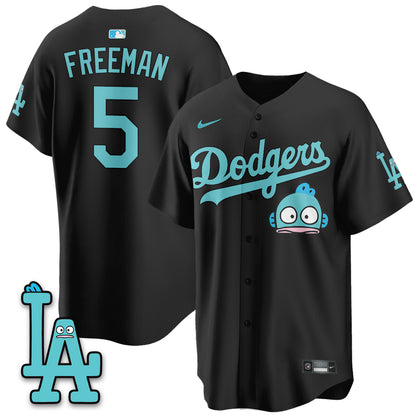 Los Angeles Dodgers x Hangyodon Edition Vapor Jersey- Stitched