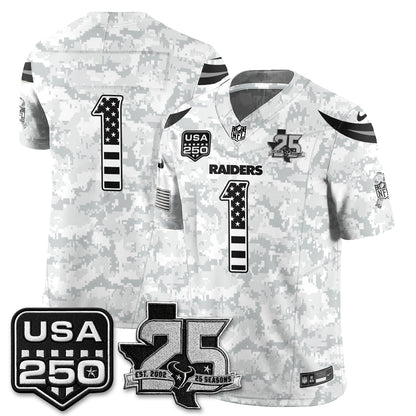 Houston Texans 2026 Salute to Service Edition Vapor Jersey - Stitched
