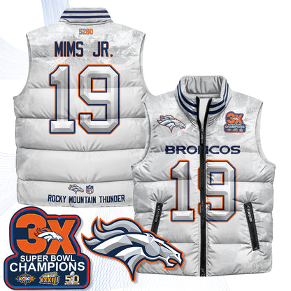 Denver Broncos Fan Gear Edition Unisex Puffer Vest - Printed