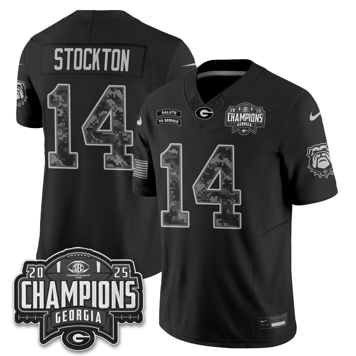 UGA 2026 Salute to Service Vapor Jersey - Stitched