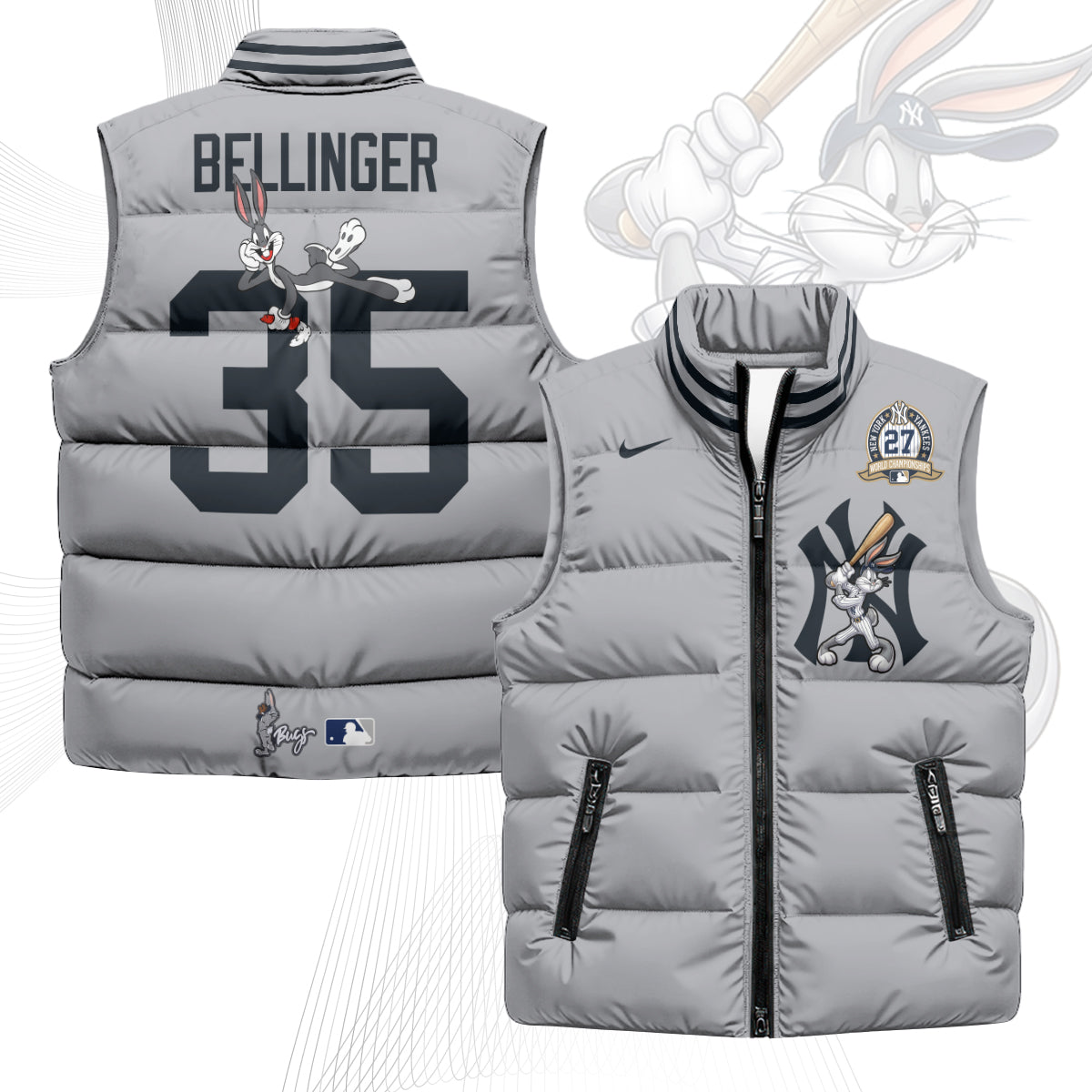 New York Yankees Edition Unisex Puffer Vest - Printed