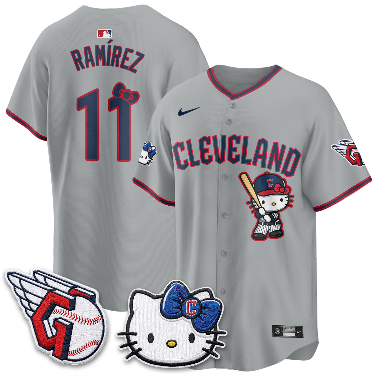 Cleveland Guardians x Meow KT Vapor Jersey - Stitched