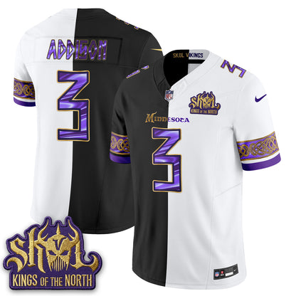 Minnesota Vikings Warrior Split Edition Vapor Jersey - Stitched