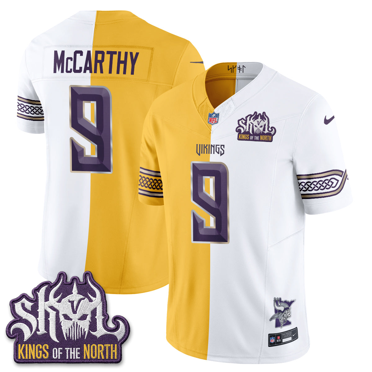 MIN 2026 Rivalries Split V2 Vapor Jersey - Stitched