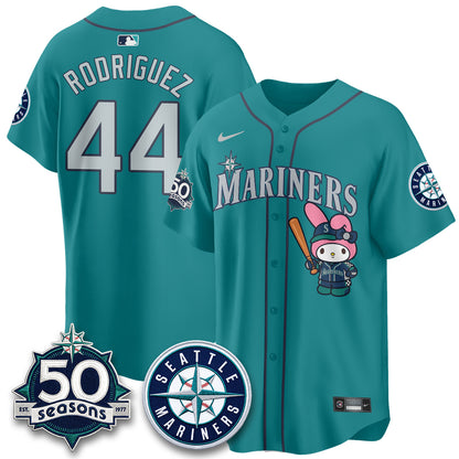 Seattle Mariners x  Pink Sanrio Friend Vapor Jersey - Stitched