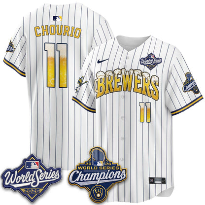 MIL "Pitcher & Pint" 2026 WS Champions Jersey - Stitched (#9) (2)
