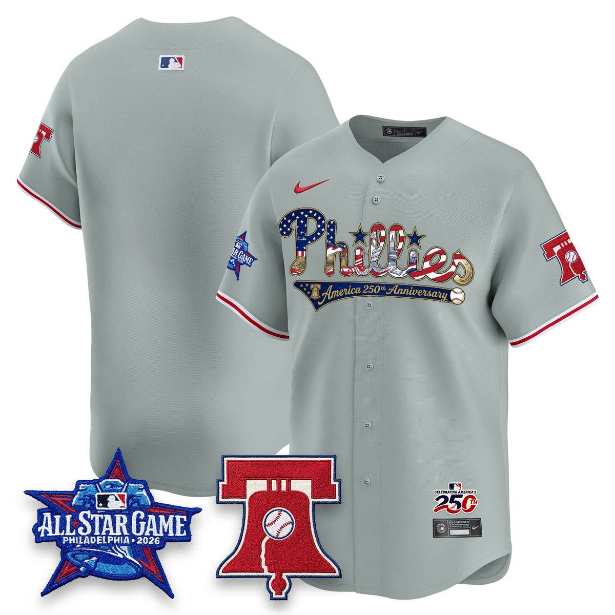 PHI 2026 Independence Day USA Vapor Limited Blue Jersey - Stitched