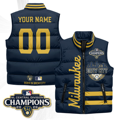 MIL "Brew City" Custom Puffer Vest - Printed V3