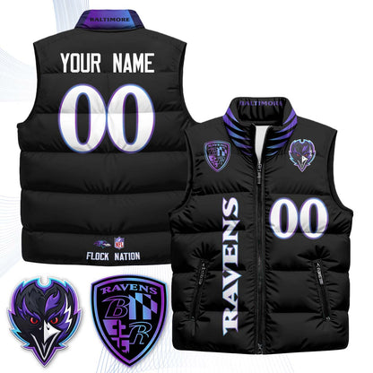 BAL "The Flock" Custom Puffer Vest - Printed