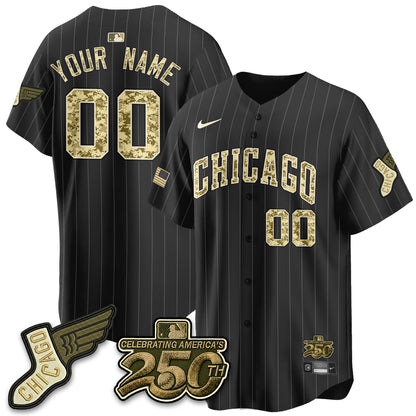 Chicago White Sox Salute to Service 2026 Vapor Limited Custom Jersey - Stitched