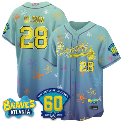 Atlanta Braves x SBSP Limited Vapor Jersey- Stitched