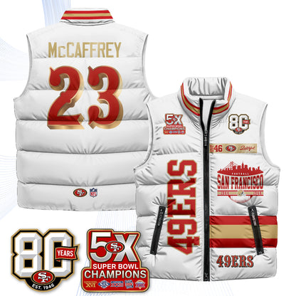 SF Faithful to The Bay Puffer Vest - Printed