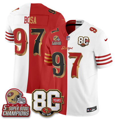 SF Rivalries Split Edition Vapor Jersey - Stitched
